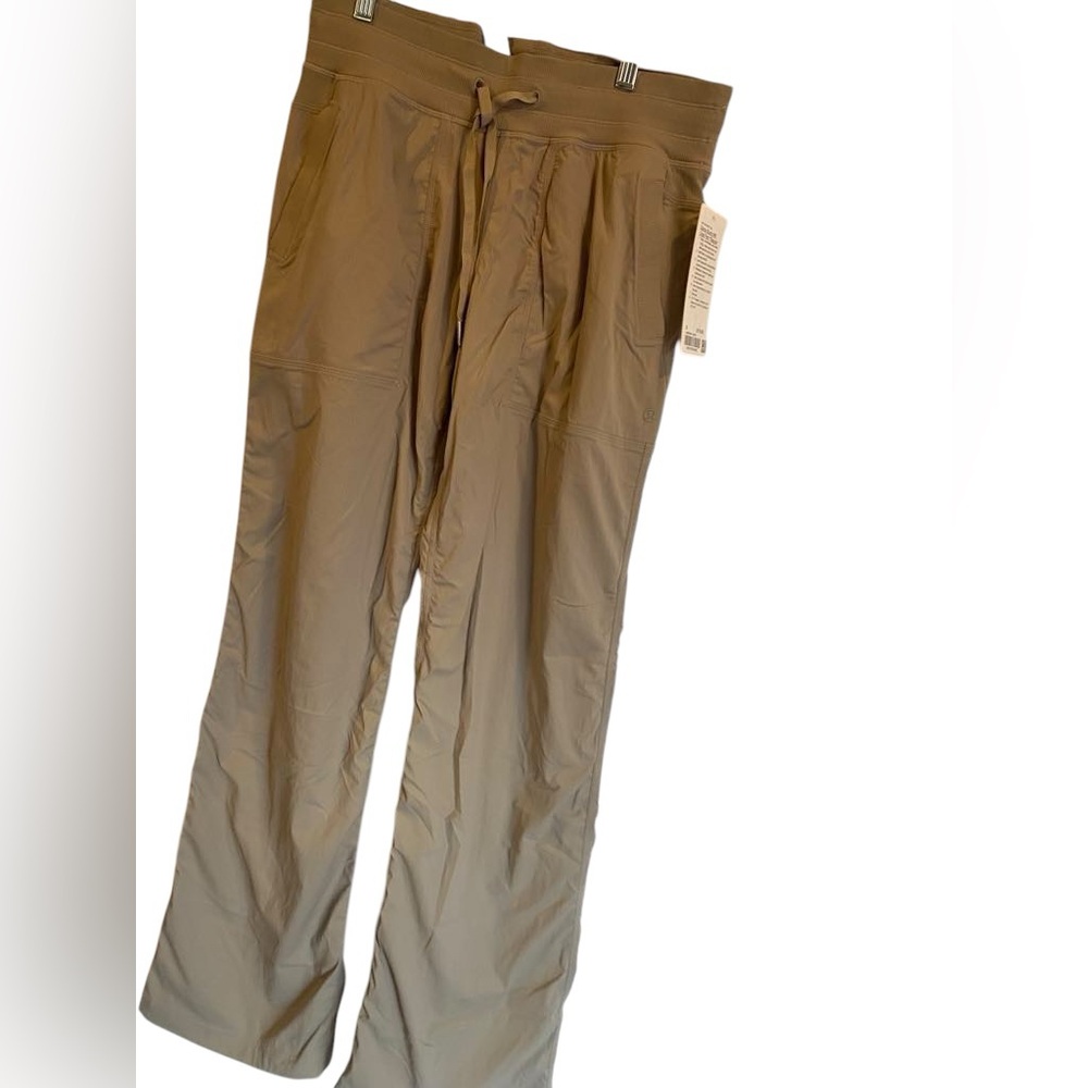 NWT Lululemon dance studio MR lined pants SHIITAKE Size 8